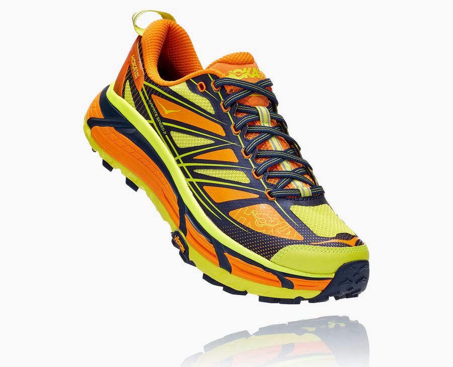 Hoka Australia One One Mafate Speed 2 - Mens Trail Shoes Light Gold/Rose - BMICQ-1357